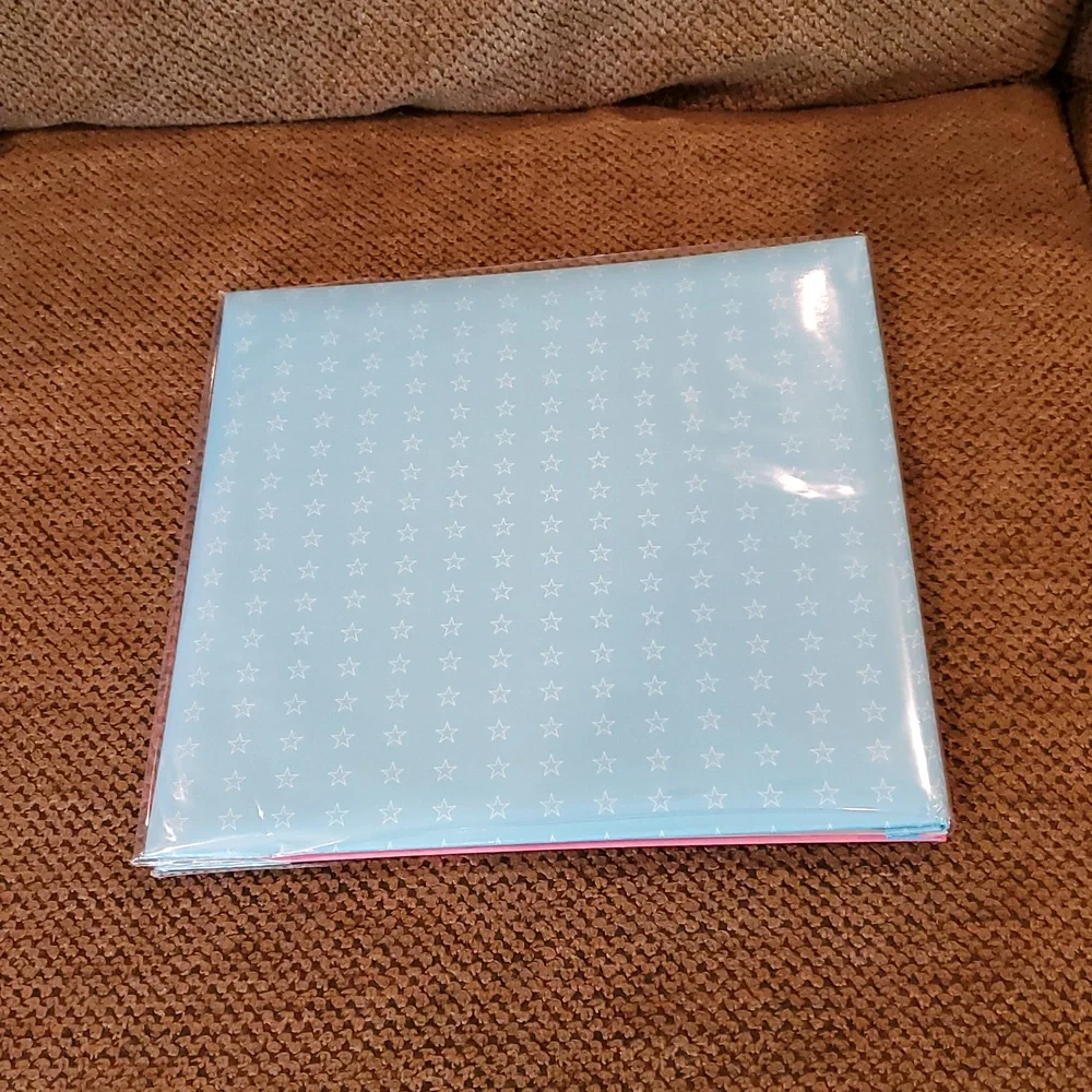 Gymnastics Themed 20 Page Scrapbook/Photo Album - Blue & Pink 12×12 New